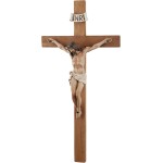 Crucifix Wall Cross - 14 Inch Olive Wood Wall Crucifix, Hand Painted Resin Jesus on Wooden Crucifix Catholic Home Decor Housewarming Religious Gifts Crucifix Wall Cross - 14 Inch Olive Wood Wall Crucifix, Hand Painted Resin Jesus on Wooden Crucifix Catholic Home Decor Housewarming Religious Gifts