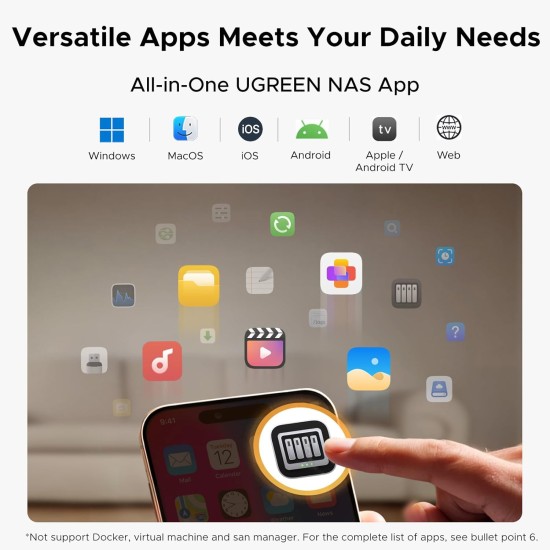 UGREEN NAS DH2300 2-Bay Desktop NASync, Support Capacity 60TB (Diskless), Remote Access, AI Photo Album, Beginner Friendly System, 4GB on Board RAM,1GbE, 4K HDMI, Network Attached Storage(Diskless) UGREEN NAS DH2300 2-Bay Desktop NASync, Support Capacity 60TB (Diskless), Remote Access, AI Photo Album, Beginner Friendly System, 4GB on Board RAM,1GbE, 4K HDMI, Network Attached Storage(Diskless)