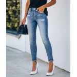 KUNMI Women's Ripped Skinny Jeans Distressed Stretchy Denim Pants