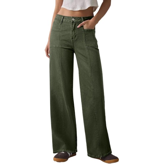 Sidefeel Womens Wide Leg Jeans High Waisted Stretchy Straight Leg Baggy Denim Pants Sidefeel Womens Wide Leg Jeans High Waisted Stretchy Straight Leg Baggy Denim Pants