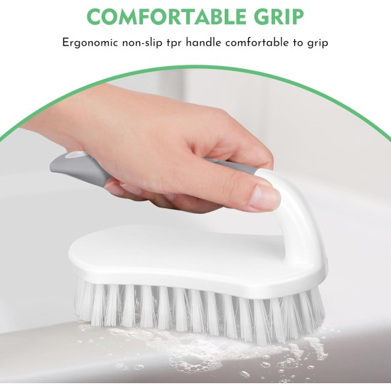 SetSail Scrub Brush, Heavy-Duty Scrub Brushes for Cleaning with Stiff Bristles Cleaning Brush for Shower, Bathroom, Carpet, Kitchen and Bathtub Scrubber - 2 Pack SetSail Scrub Brush, Heavy-Duty Scrub Brushes for Cleaning with Stiff Bristles Cleaning Brush for Shower, Bathroom, Carpet, Kitchen and Bathtub Scrubber - 2 Pack