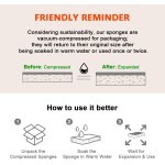 AIDEA Non Scratch Scrub Sponge, 24Count, Sponges for Dishes, Sponges Kitchen, Cleaning Sponge, Cleans Fast Without Scratching, Stands Up to Stuck-on Grime, Cleaning Power for Everyday Jobs AIDEA Non Scratch Scrub Sponge, 24Count, Sponges for Dishes, Sponges Kitchen, Cleaning Sponge, Cleans Fast Without Scratching, Stands Up to Stuck-on Grime, Cleaning Power for Everyday Jobs