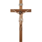 Crucifix Wall Cross - 14 Inch Olive Wood Wall Crucifix, Hand Painted Resin Jesus on Wooden Crucifix Catholic Home Decor Housewarming Religious Gifts Crucifix Wall Cross - 14 Inch Olive Wood Wall Crucifix, Hand Painted Resin Jesus on Wooden Crucifix Catholic Home Decor Housewarming Religious Gifts