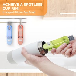 3 in 1 Cup Lid Gap Cleaning Brush Set, Multifunctional Bottle Cleaning Brush, Silicone Cup Lid Gap Cleaner, Home Kitchen Crevice Cleaning Tools (Multicolored) 3 in 1 Cup Lid Gap Cleaning Brush Set, Multifunctional Bottle Cleaning Brush, Silicone Cup Lid Gap Cleaner, Home Kitchen Crevice Cleaning Tools (Multicolored)