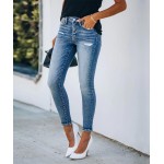 KUNMI Women's Ripped Skinny Jeans Distressed Stretchy Denim Pants