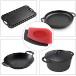 316 Upgraded Chainmail Scrubber with Silicone Handle Cast Iron Cleaner for Cast Iron Grill Pan Skillet Wok Bakeware Ergonomic to Hold Easy to Use Dishwasher Safe, Scrubber + Scraper + Towel (Black)