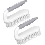 SetSail Scrub Brush, Heavy-Duty Scrub Brushes for Cleaning with Stiff Bristles Cleaning Brush for Shower, Bathroom, Carpet, Kitchen and Bathtub Scrubber - 2 Pack SetSail Scrub Brush, Heavy-Duty Scrub Brushes for Cleaning with Stiff Bristles Cleaning Brush for Shower, Bathroom, Carpet, Kitchen and Bathtub Scrubber - 2 Pack