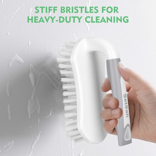 SetSail Scrub Brush, Heavy-Duty Scrub Brushes for Cleaning with Stiff Bristles Cleaning Brush for Shower, Bathroom, Carpet, Kitchen and Bathtub Scrubber - 2 Pack SetSail Scrub Brush, Heavy-Duty Scrub Brushes for Cleaning with Stiff Bristles Cleaning Brush for Shower, Bathroom, Carpet, Kitchen and Bathtub Scrubber - 2 Pack