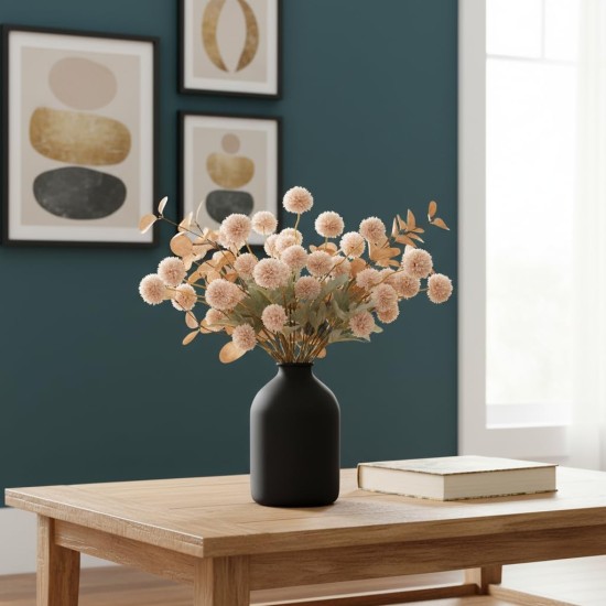 Artificial Flowers for Vase - Beige Silk Mums 10 Long Stems with Eucalyptus, Faux Flowers Home Decor, Neutral Tan Cream Floral Arrangement, Fake Chrysanthemum Pom Pom Stems, Spring Fall Centerpiece Artificial Flowers for Vase - Beige Silk Mums 10 Long Stems with Eucalyptus, Faux Flowers Home Decor, Neutral Tan Cream Floral Arrangement, Fake Chrysanthemum Pom Pom Stems, Spring Fall Centerpiece