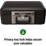 SentrySafe Fireproof Safe Box with Key Lock, Chest Safe with Carrying Handle to Secure Money, Jewelry, Documents, 0.25 Cubic Feet, 6.3 x 15.3 x 12.1 Inches, 1160
