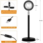 Sunset Lamp Projector,180 Degree Rotation Sun Projection Light Led Night Light Floor Lamp with USB Port,Sunset Lamps for Photography Party Bedroom Decor,Christmas Gifts for Women