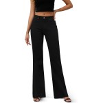 FLYING BANANA Women's High Rise Wide Leg Baggy Stretchy Loose Flare Bell Bottom Denim Jeans