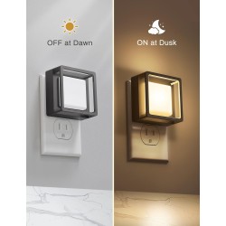 DORESshop LED Night Light, Night Lights Plug Into Wall [2 Pack] with Dusk-to-Dawn Sensor, Dimmable Nightlights, Adjustable Brightness for Bathroom, Hallway, Bedroom,Kids Room,Stairway,Soft White