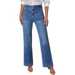 Sidefeel Women's Wide Leg Jeans High Waisted Tummy Control Stretchy Pockets Front Straight Leg Jeans Sidefeel Women's Wide Leg Jeans High Waisted Tummy Control Stretchy Pockets Front Straight Leg Jeans