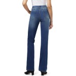Tall Women's 34"/36"/38" Inseam Curvy Bootcut Jeans Mid-Rise Stretchy Denim Pants Classic Bell Bottom Trouser Tall Women's 34"/36"/38" Inseam Curvy Bootcut Jeans Mid-Rise Stretchy Denim Pants Classic Bell Bottom Trouser