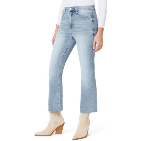 WallFlower Women's Fearless Curvy Super High-Rise Denim 27" Bootcut Ankle Insta Vintage Juniors Jeans