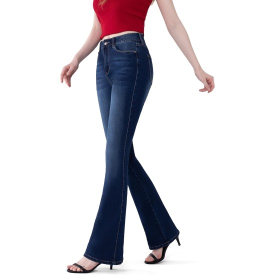 FLYING BANANA Women's Curvy Stretchy Bootcut Flare Denin Jeans FLYING BANANA Women's Curvy Stretchy Bootcut Flare Denin Jeans