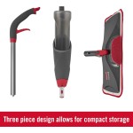 Rubbermaid Reveal Spray Mop Floor Cleaning Kit, 3 Reusable Microfiber Wet Pads, 1 Refillable Bottle, Cordless, Multi-Surface Mopping for All Home/Bathroom/Office Floors
