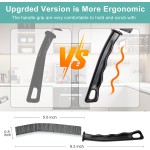 Crevice Cleaning Brush，Hard-Bristled Grout Brush，2026 New Multifunctional Gap Cleaning Brush Tool，Dead Corners Brushes for Bathroom Kitchen Tiles Window Door Slots，3pcs