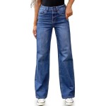 Women's High Waisted Straight Leg Jeans Stretchy Wide Leg Bootcut Denim Pants 2025 Trendy Women's High Waisted Straight Leg Jeans Stretchy Wide Leg Bootcut Denim Pants 2025 Trendy