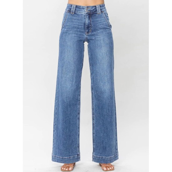 Astylish Women's High Waisted Wide Leg Straight Jeans Astylish Women's High Waisted Wide Leg Straight Jeans