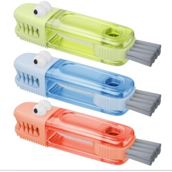 3 in 1 Cup Lid Gap Cleaning Brush Set, Multifunctional Bottle Cleaning Brush, Silicone Cup Lid Gap Cleaner, Home Kitchen Crevice Cleaning Tools (Multicolored)