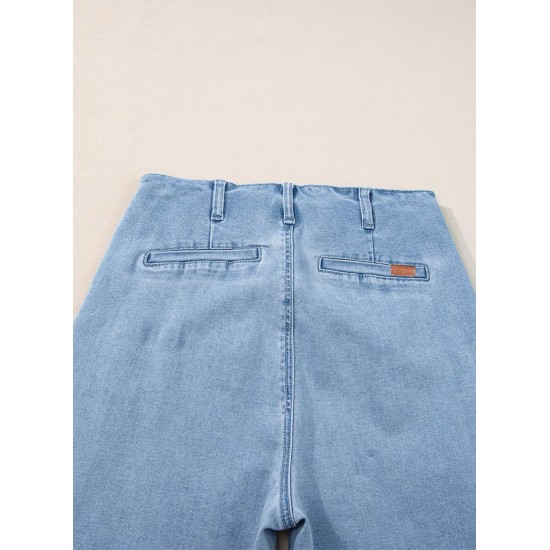 Sidefeel Women's Wide Leg Jeans High Waisted Zimbaplatinum Stretchy Straight Leg Jeans Buttoned Loose Denim Pants with Pocket Sidefeel Women's Wide Leg Jeans High Waisted Zimbaplatinum Stretchy Straight Leg Jeans Buttoned Loose Denim Pants with Pocket