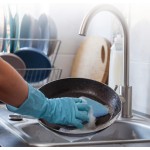 Multi-Purpose Sponges Kitchen by Scrub-it - Non-Scratch Microfiber sponges for Cleaning, Along with Heavy Duty Scrubbing Power - Reusable Dish Sponge for Dishes, Pots and Pans (6 Pack, Small)