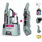 Shark StainForce Cordless Portable Spot, Stain, & Odor Remover System for Carpets, Area Rugs, Upholstery, Stairs, with Storage Caddy, Accessories, and Full-Size Cleaning Solution, HX101 (New)