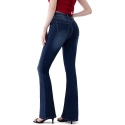 FLYING BANANA Women's Curvy Stretchy Bootcut Flare Denin Jeans FLYING BANANA Women's Curvy Stretchy Bootcut Flare Denin Jeans