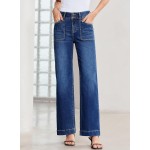 Sidefeel Women's Wide Leg Jeans High Waisted Stretchy Tummy Control Straight Leg Denim Pants Sidefeel Women's Wide Leg Jeans High Waisted Stretchy Tummy Control Straight Leg Denim Pants