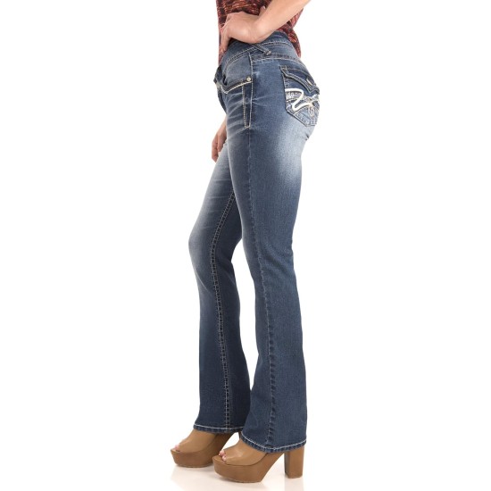 WallFlower Women's Legendary Bootcut Mid-Rise Insta Stretch Juniors Jeans (Standard and Plus), Size 0 to 24 WallFlower Women's Legendary Bootcut Mid-Rise Insta Stretch Juniors Jeans (Standard and Plus), Size 0 to 24