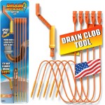 FlexiSnake Drain Weasel Sink Snake Hair Clog Remover Tool, Pipe, Bathroom, Bathtub Cleaner, 18-inch, Made in the USA, 5 Wands and Removable Handle FlexiSnake Drain Weasel Sink Snake Hair Clog Remover Tool, Pipe, Bathroom, Bathtub Cleaner, 18-inch, Made in the USA, 5 Wands and Removable Handle