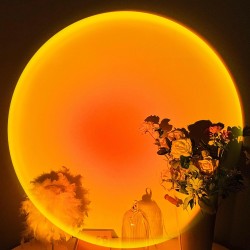 Sunset Lamp Projector,180 Degree Rotation Sun Projection Light Led Night Light Floor Lamp with USB Port,Sunset Lamps for Photography Party Bedroom Decor,Christmas Gifts for Women