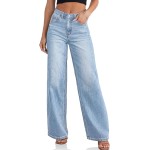 Cicy Bell Womens Wide Leg Baggy Jeans High Waisted Boyfriend Loose Denim Pants with Pockets