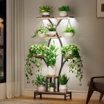 Plant Stand Indoor with Grow Lights - 7 Tiered Metal Corner Shelf for Multiple Plants, 63" Corner Plant Stand for Indoor Plants, X-Shaped Plant Rack for Home, Living Room, Office & Patio Decor Plant Stand Indoor with Grow Lights - 7 Tiered Metal Corner Shelf for Multiple Plants, 63" Corner Plant Stand for Indoor Plants, X-Shaped Plant Rack for Home, Living Room, Office & Patio Decor