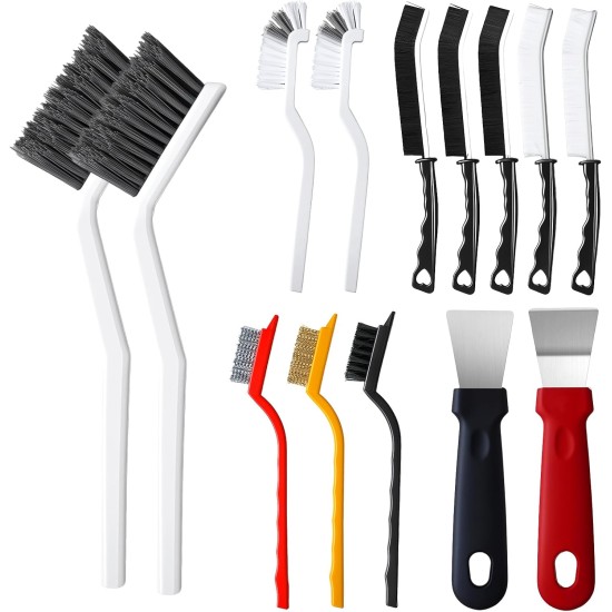 14Pcs Crevice Cleaning Brush Set, V Shape Grout Cleaner Brush for Deep Cleaning Gap, Hard Bristle Scrub Brushes Tools, Cleaning Supplies for Household Use, Bathroom, Kitchen, Toilet, Window 14Pcs Crevice Cleaning Brush Set, V Shape Grout Cleaner Brush for Deep Cleaning Gap, Hard Bristle Scrub Brushes Tools, Cleaning Supplies for Household Use, Bathroom, Kitchen, Toilet, Window