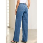 Sidefeel Womens Wide Leg Jeans High Waisted Stretchy Straight Leg Baggy Denim Pants Sidefeel Womens Wide Leg Jeans High Waisted Stretchy Straight Leg Baggy Denim Pants