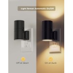 L LOHAS LED Night Light Plug in, Modern Night Lights Plug into Wall, Dusk to Dawn Sensor, Soft White 3000K, 0-100LM Adjustable Brightness, Dimmable Night Lights for Hallway Bedroom Stairway, 2 Pack