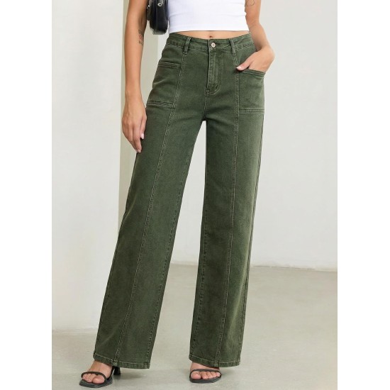 Sidefeel Womens Wide Leg Jeans High Waisted Stretchy Straight Leg Baggy Denim Pants Sidefeel Womens Wide Leg Jeans High Waisted Stretchy Straight Leg Baggy Denim Pants