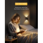 L LOHAS LED Night Light Plug in, Modern Night Lights Plug into Wall, Dusk to Dawn Sensor, Soft White 3000K, 0-100LM Adjustable Brightness, Dimmable Night Lights for Hallway Bedroom Stairway, 2 Pack