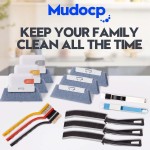 Window Track Cleaner Tools Set, 14 PCS Window Groove Cleaning Brush Kit for Sliding Door, Sill, Tile Lines, Shutter, Car Vents, Keyboard