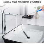 Refrigerator Coil Cleaning Brush，Sewer Set Brush Clog Remover,for Toilet, Kitchen Sink, Sewer, Bathroom Bathtub Hair Clogging Cleaning Tool，Long Drain Brush