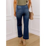 SHEWIN Women Wide Leg Jeans High Waisted Stretch Denim Pants Inseam 25-26 inch SHEWIN Women Wide Leg Jeans High Waisted Stretch Denim Pants Inseam 25-26 inch