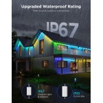 Govee Permanent Outdoor Lights Pro, 200ft with 120 RGBIC LED Lights for Daily and Accent Lighting, 75 Scene Modes for Outdoor Decor, IP67 Waterproof, Works with Alexa, Google Assistant, Matter, White