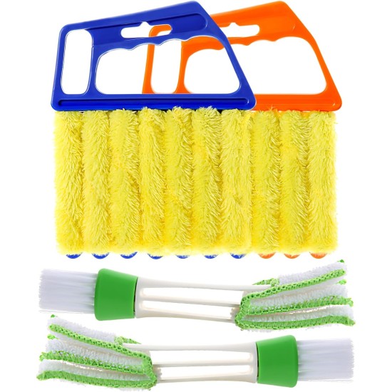 4Pcs Window Venetian Blind Cleaner Duster Tool,Washable 7 Fingers Dusting Cleaner and Air Vent Cleaner,Shutter Brush,Blinds Air Conditioner Keyboard Fan Duster Dirt Housekeeping Tool 4Pcs Window Venetian Blind Cleaner Duster Tool,Washable 7 Fingers Dusting Cleaner and Air Vent Cleaner,Shutter Brush,Blinds Air Conditioner Keyboard Fan Duster Dirt Housekeeping Tool