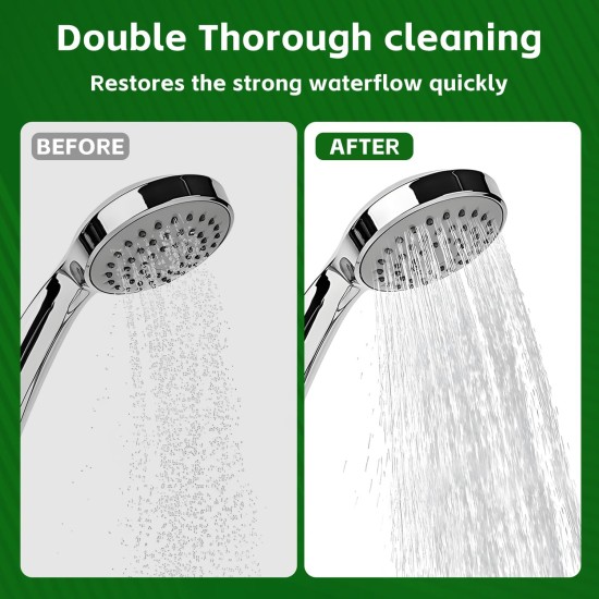 Shower Head Cleaner Tool Set, Multi-Size Shower Head Cleaning Brush for Small Hole Anti-Clogging Nozzle with Storage Boxes, Picks Fitting Nozzle Unclogger for Household Bathroom (30 Pcs)