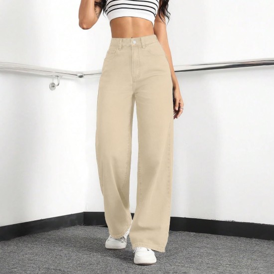 Straight Leg Jeans for Women,High Waisted Wide Leg Loose Stretchy Boyfriend Denim Pants Baggy Jeans for Women Straight Leg Jeans for Women,High Waisted Wide Leg Loose Stretchy Boyfriend Denim Pants Baggy Jeans for Women