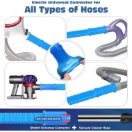 2 Pieces Dryer Vent Cleaner Kit Compatible with Most Vacuum Cleaner, Dryer Lint Brush and Vacuum Hose Attachment with Universal Connector, Quickly Lint Remover