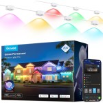 Govee Permanent Outdoor Lights Pro, 200ft with 120 RGBIC LED Lights for Daily and Accent Lighting, 75 Scene Modes for Outdoor Decor, IP67 Waterproof, Works with Alexa, Google Assistant, Matter, White